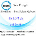 Consolidação de LCL Porto de Shenzhen para Port Sultan Qaboos